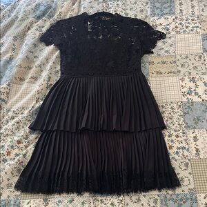 Elegant Zara Black Lace Dress